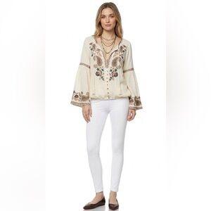 OS (Fits 0-12) White Leggings One Casual Daywear Pants